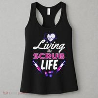 Living The Scrub Life Nurse Women's Tank Top thumb 3
