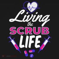 Living The Scrub Life Nurse Women's Long Sleeve Shirt thumb 2