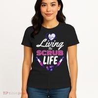 Living The Scrub Life Nurse Women's T-Shirt thumb 4