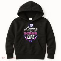 Living The Scrub Life Nurse Kids Hoodie thumb 0