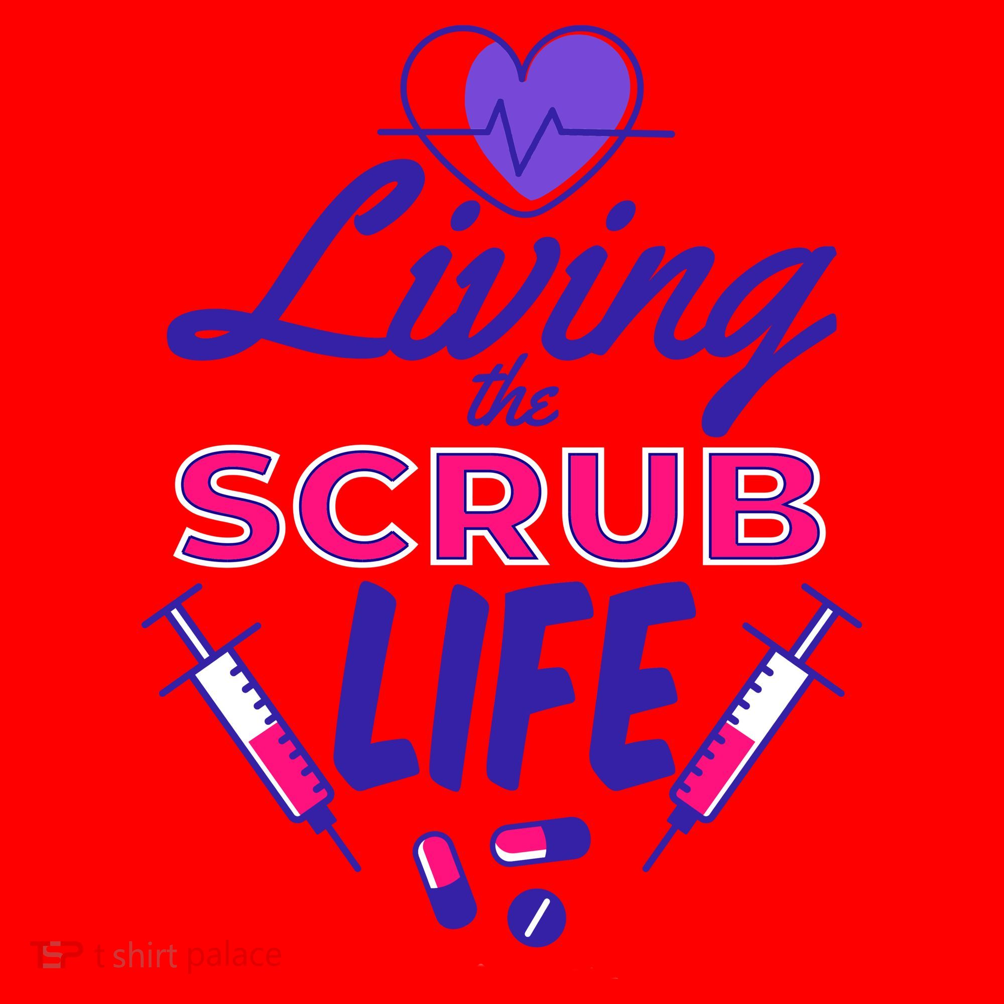 Living The Scrub Life Nurse Santa Hat