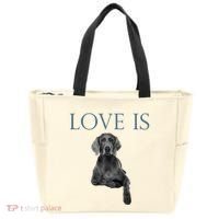 Love Is Weimaraner Tote Bag thumb 0