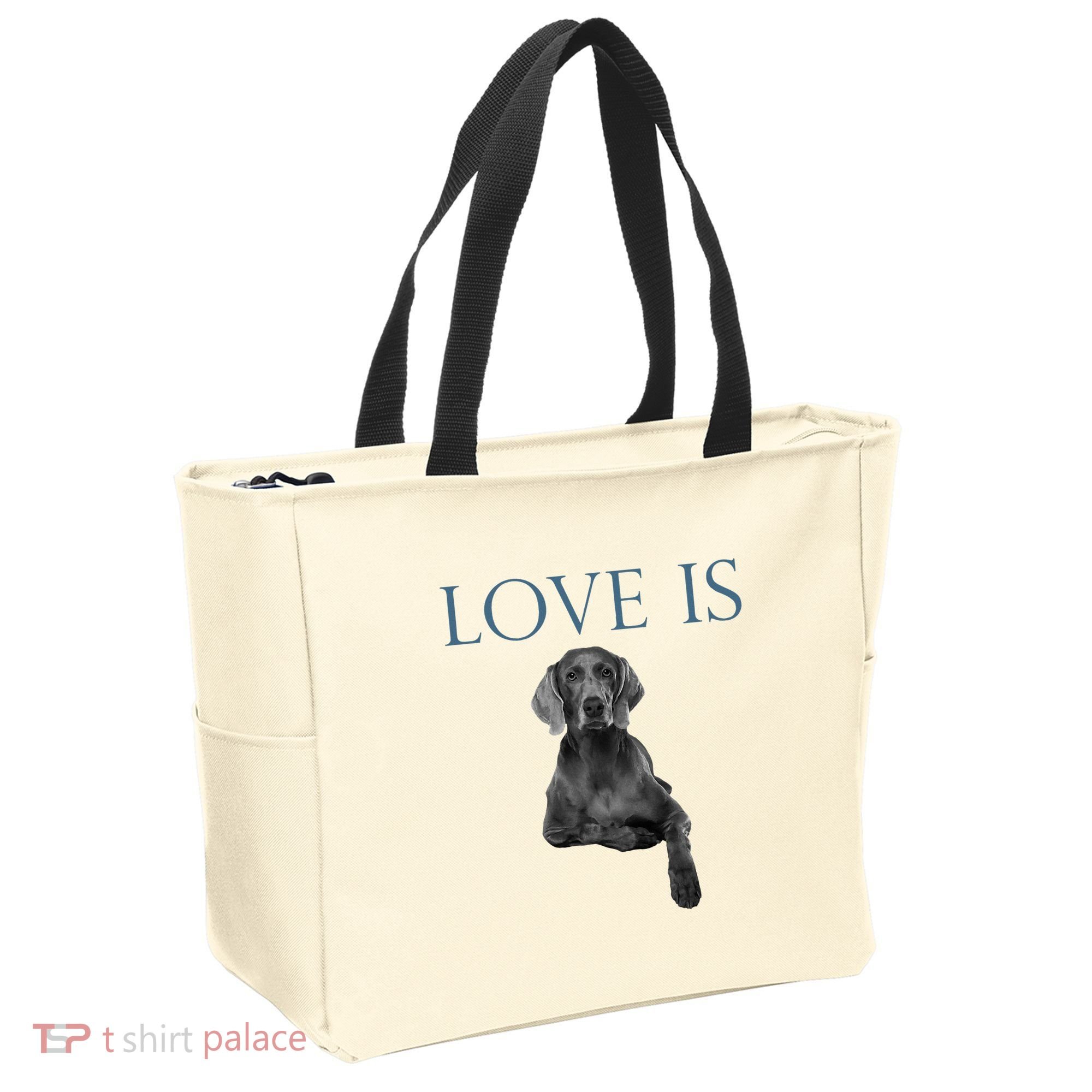 Love Is Weimaraner Tote Bag