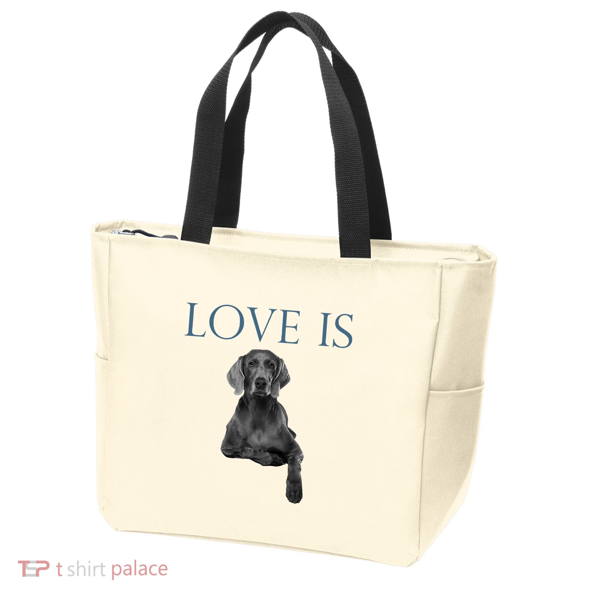 Love Is Weimaraner Tote Bag