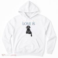 Love Is Weimaraner Hoodie thumb 0