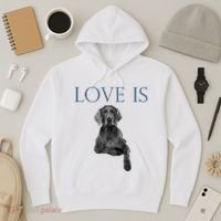 Love Is Weimaraner Hoodie thumb 3