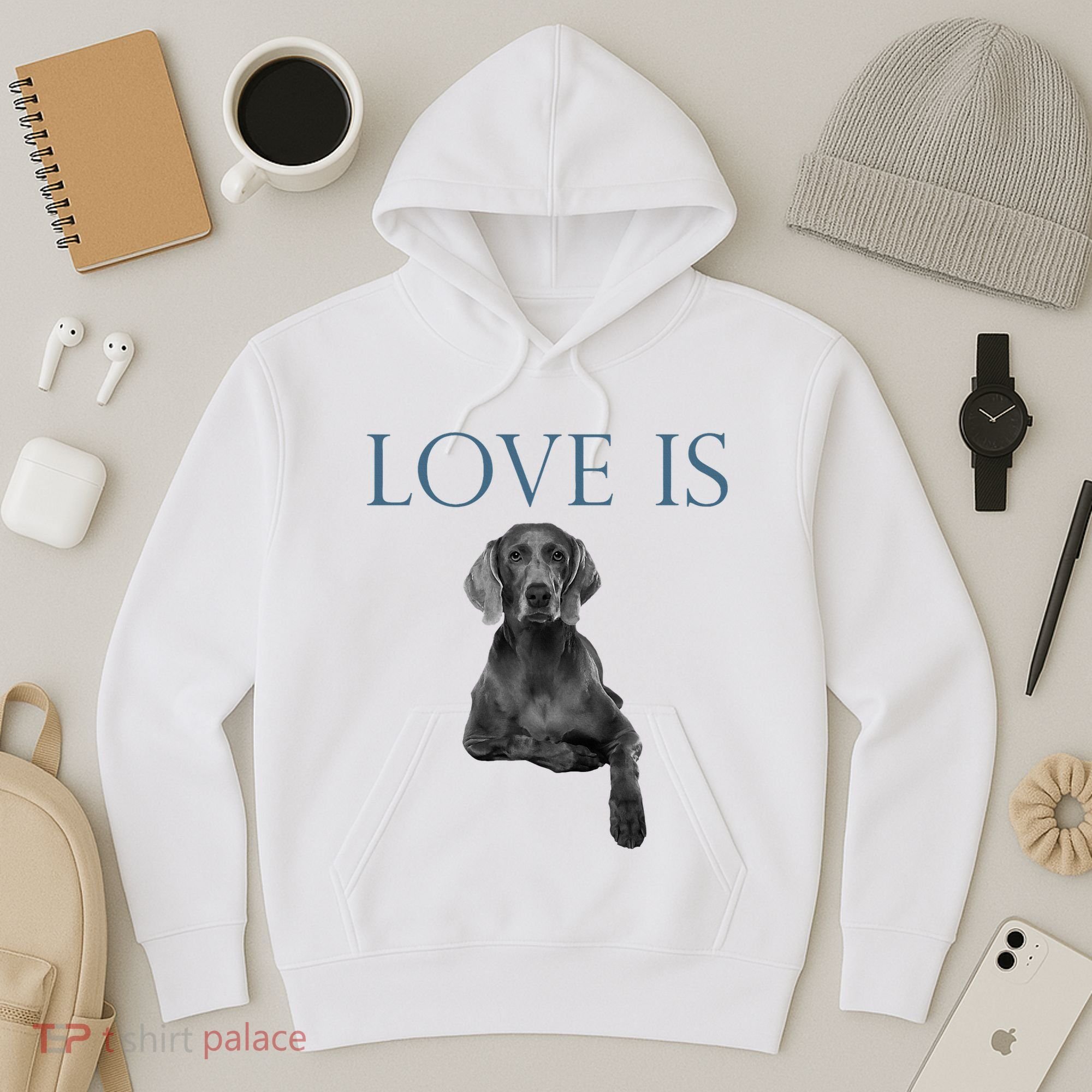Love Is Weimaraner Hoodie
