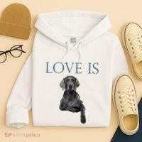 Love Is Weimaraner Hoodie thumb 4