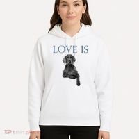 Love Is Weimaraner Hoodie thumb 5