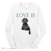 Love Is Weimaraner Long Sleeve Shirt thumb 0