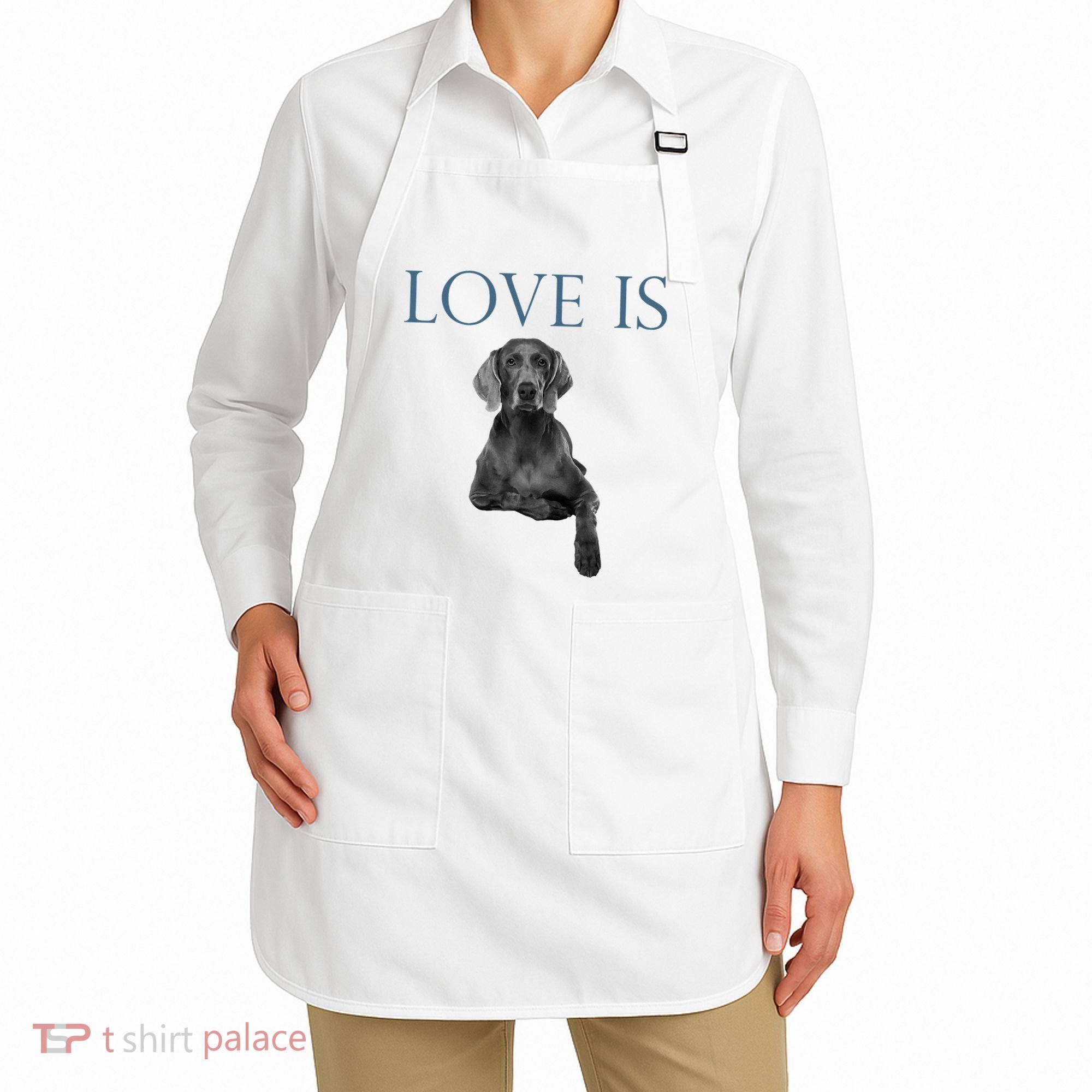 Love Is Weimaraner Apron