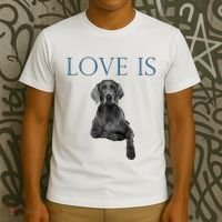 Love Is Weimaraner T-Shirt thumb 3