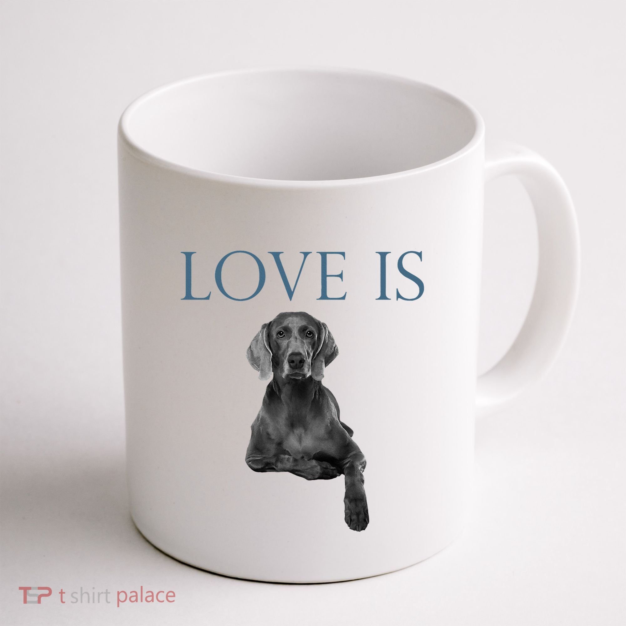 Love Is Weimaraner Coffee Mug