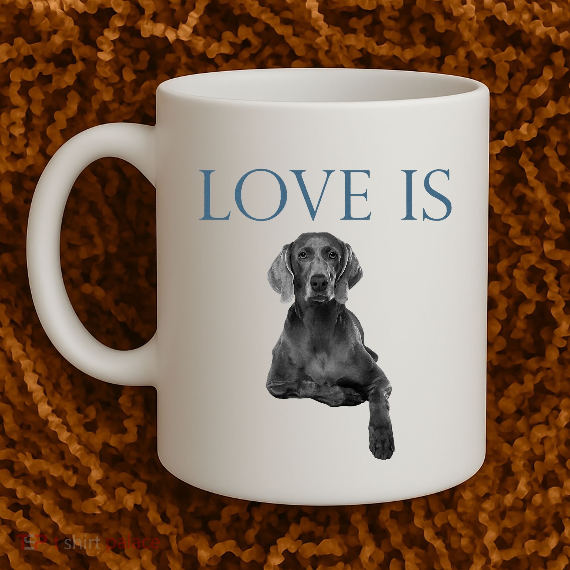 Love Is Weimaraner Coffee Mug
