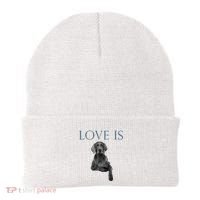 Love Is Weimaraner Beanie thumb 0