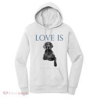 Love Is Weimaraner Women's Hoodie thumb 0