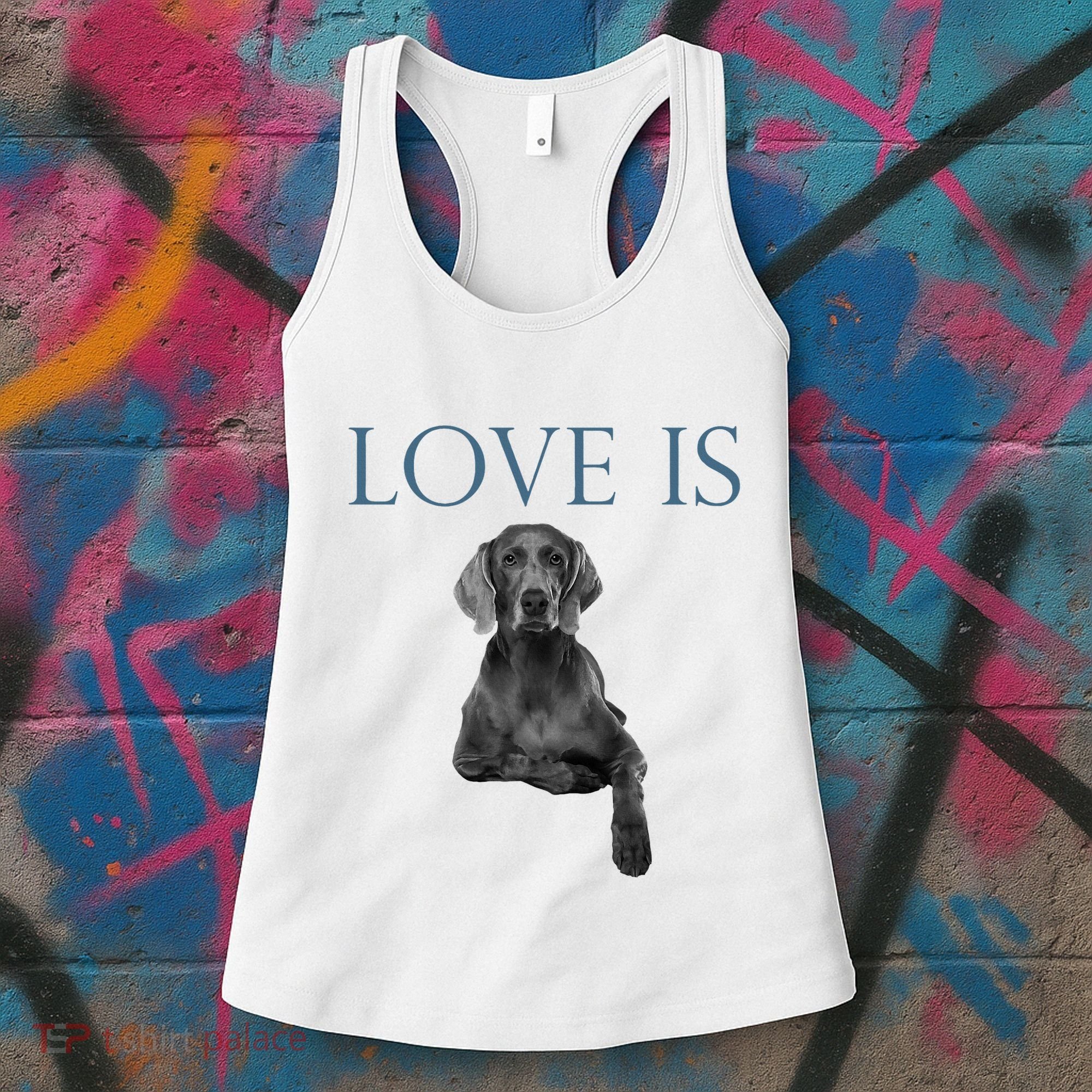 Love Is Weimaraner Women's Tank Top