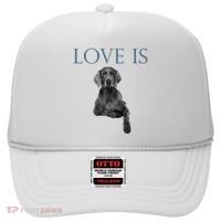 Love Is Weimaraner Hat thumb 0