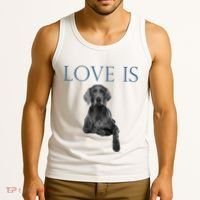 Love Is Weimaraner Tank Top thumb 3