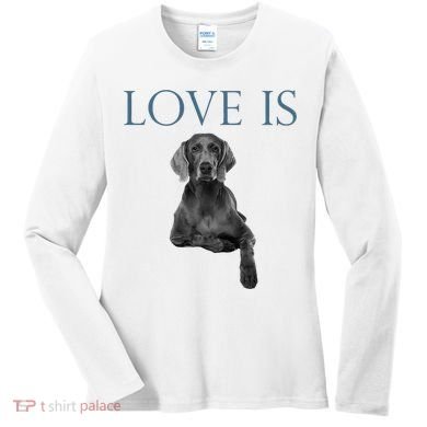 Love Is Weimaraner Women's Long Sleeve Shirt