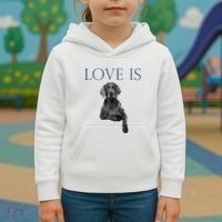 Love Is Weimaraner Kids Hoodie thumb 3