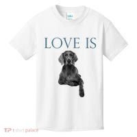 Love Is Weimaraner Kids T-Shirt thumb 0