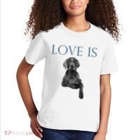 Love Is Weimaraner Kids T-Shirt thumb 2