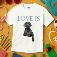 Love Is Weimaraner Kids T-Shirt thumb 3