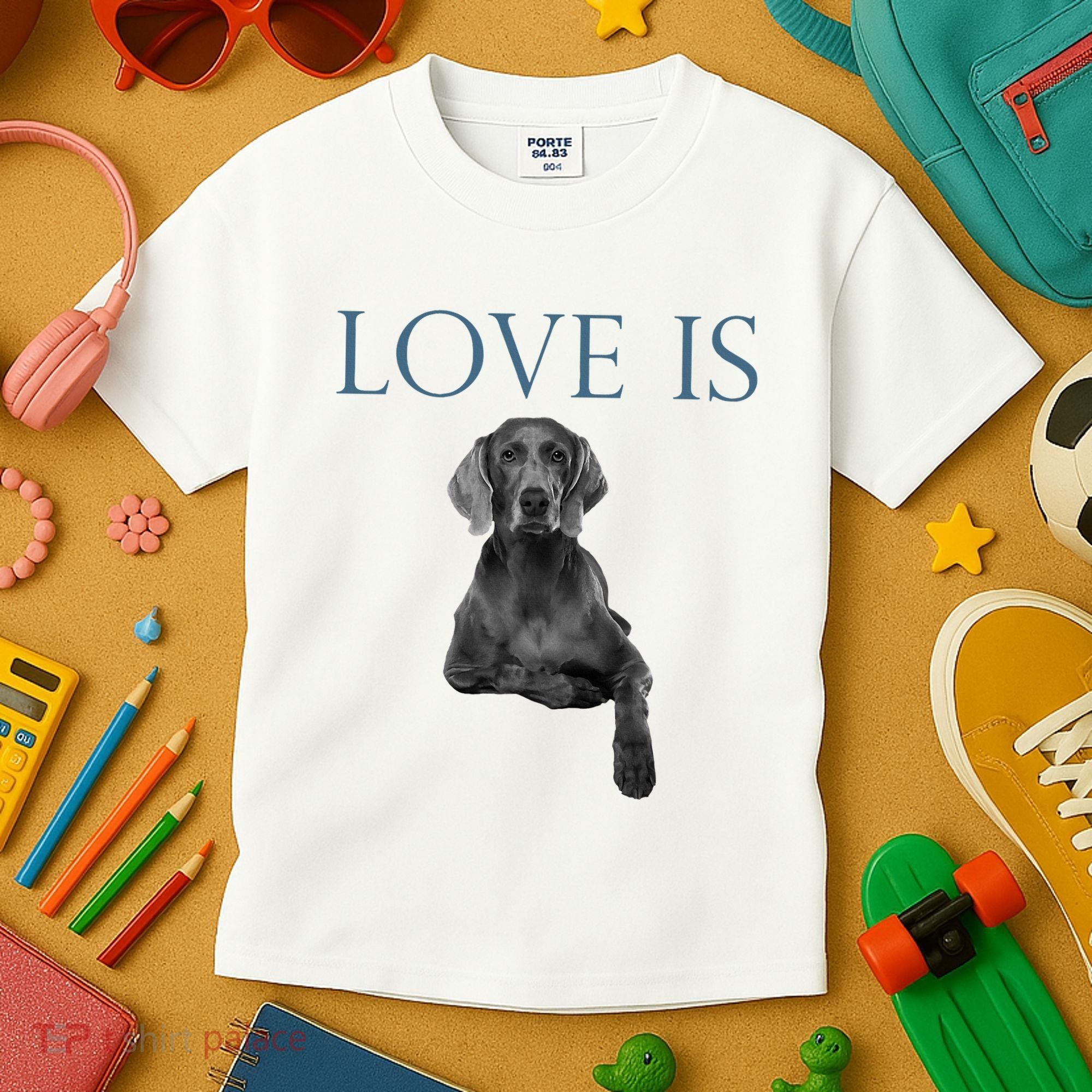Love Is Weimaraner Kids T-Shirt