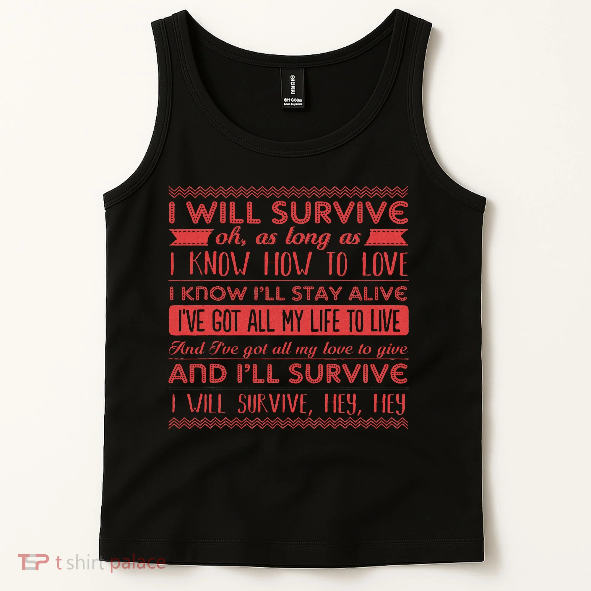 Lyriclyfe I Will Survive Tank Top