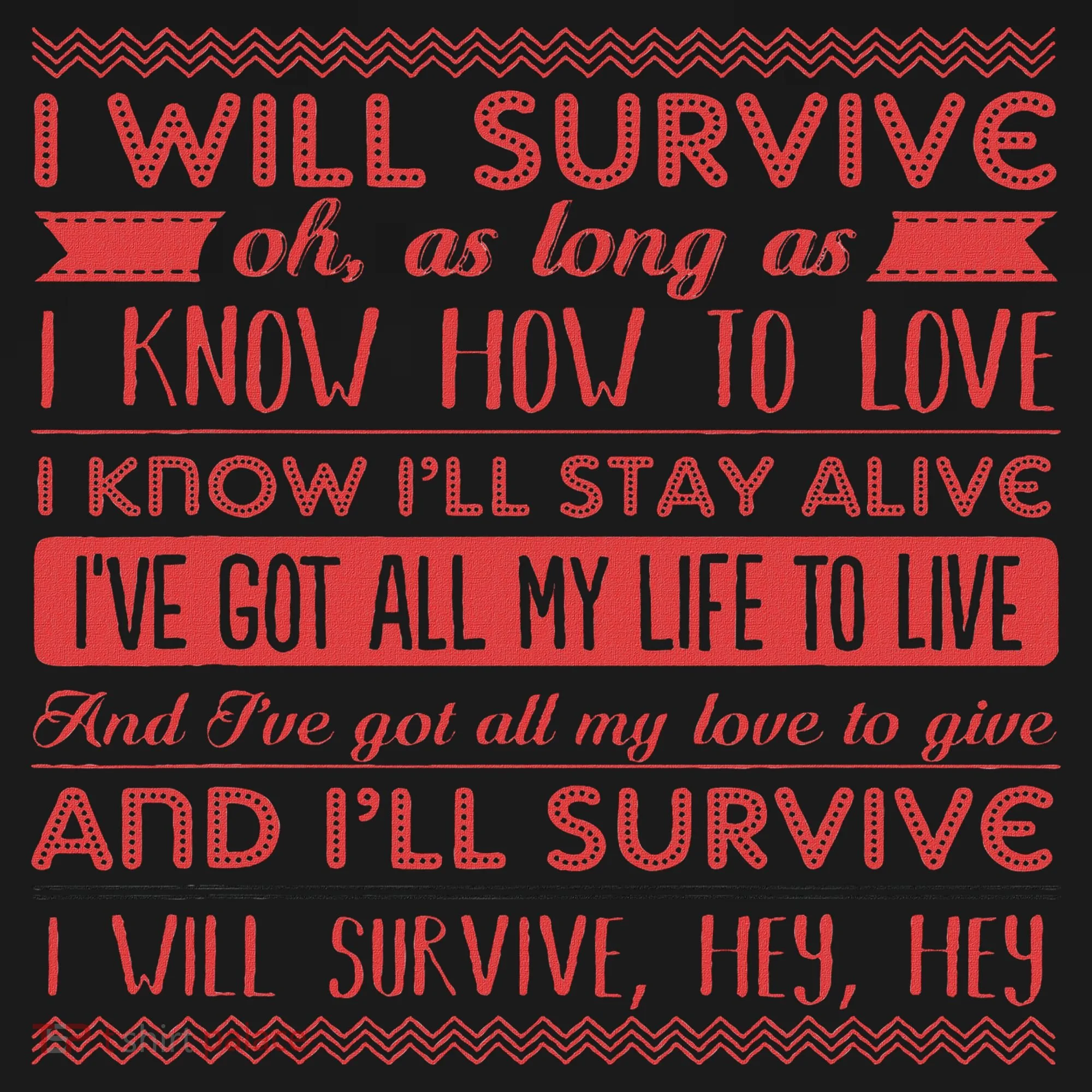 Lyriclyfe I Will Survive Tank Top