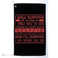 Lyriclyfe I Will Survive Golf Towel thumb 0