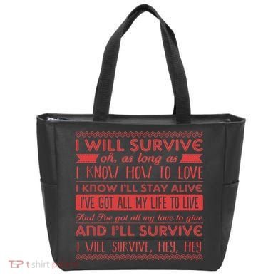 Lyriclyfe I Will Survive Tote Bag