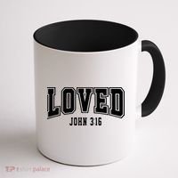Loved John 3:16 Bible Verse Christian Coffee Mug thumb 1