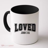 Loved John 3:16 Bible Verse Christian Coffee Mug thumb 0