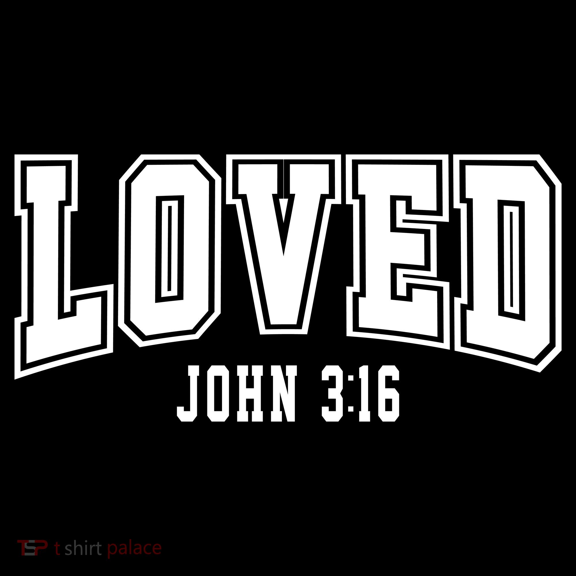 Loved John 3:16 Bible Verse Christian Women's Hoodie