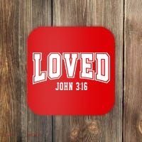 Loved John 3:16 Bible Verse Christian Coaster thumb 0