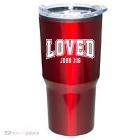 Loved John 3:16 Bible Verse Christian Tumbler thumb 0