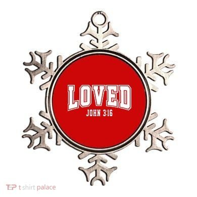 Loved John 3:16 Bible Verse Christian Ornament