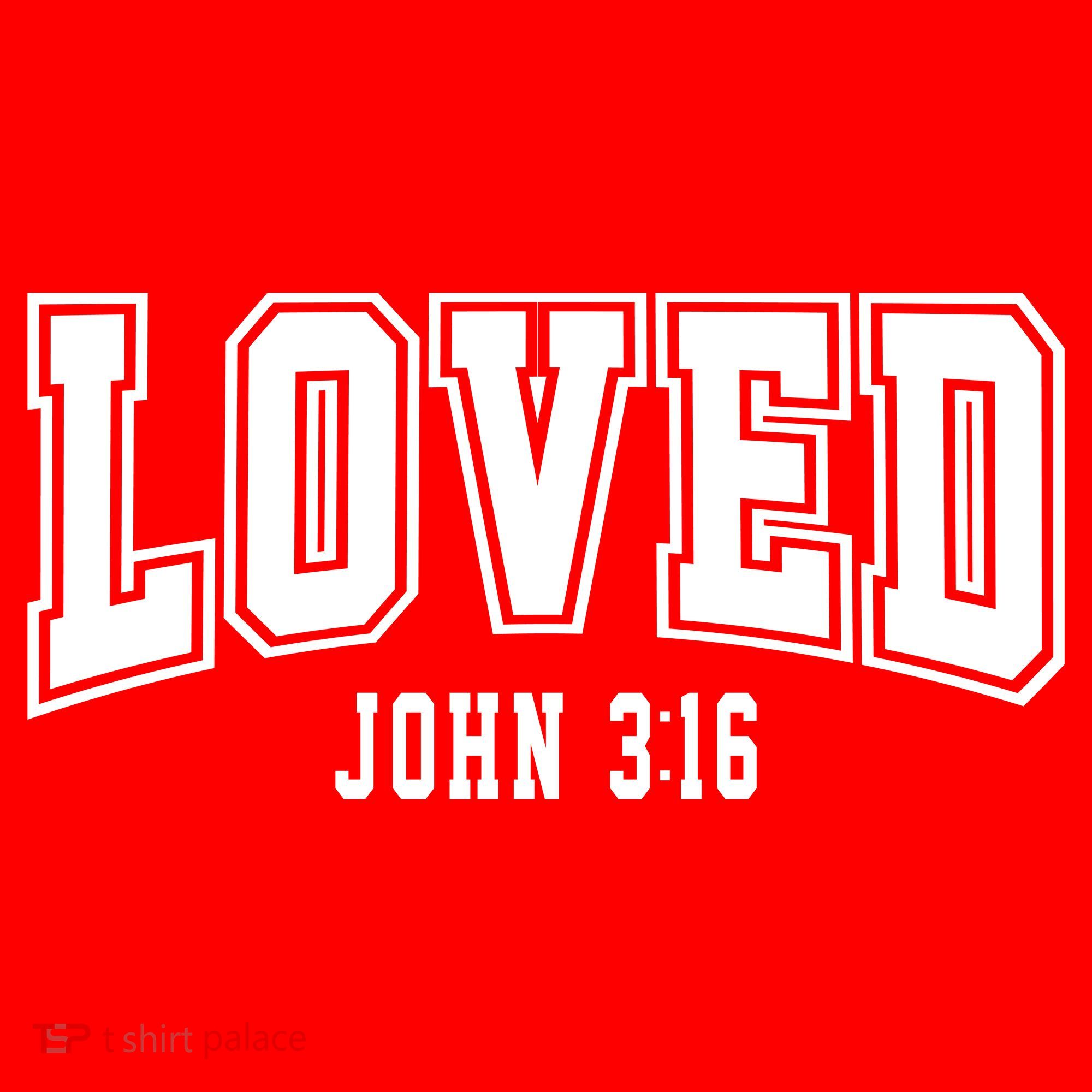 Loved John 3:16 Bible Verse Christian Women's Tank Top