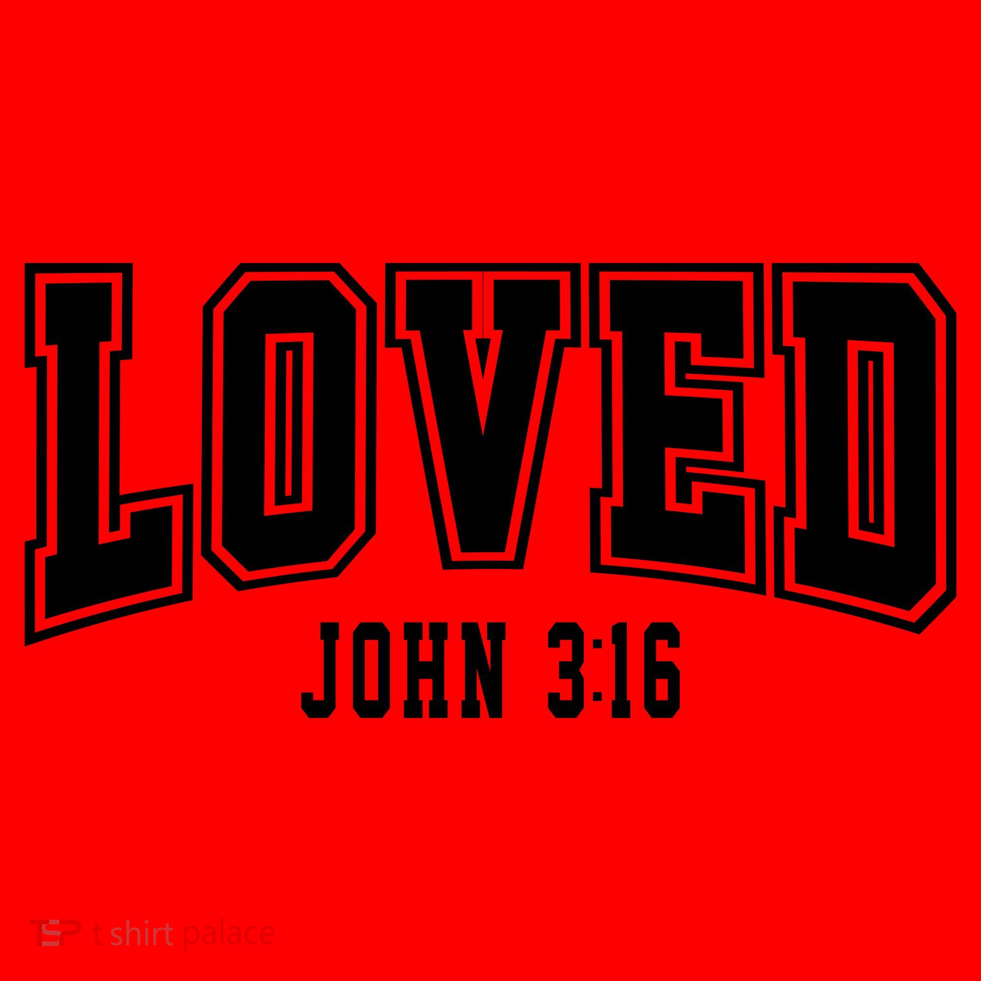 Loved John 3:16 Bible Verse Christian Santa Hat