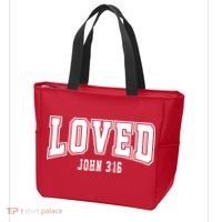 Loved John 3:16 Bible Verse Christian Tote Bag thumb 3