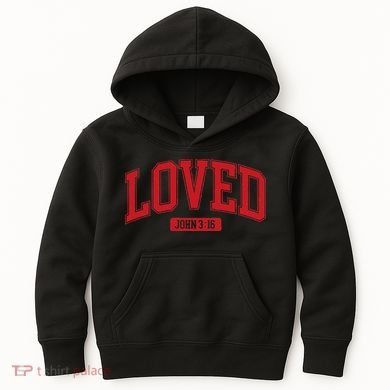 Loved John 3 16 Kids Hoodie