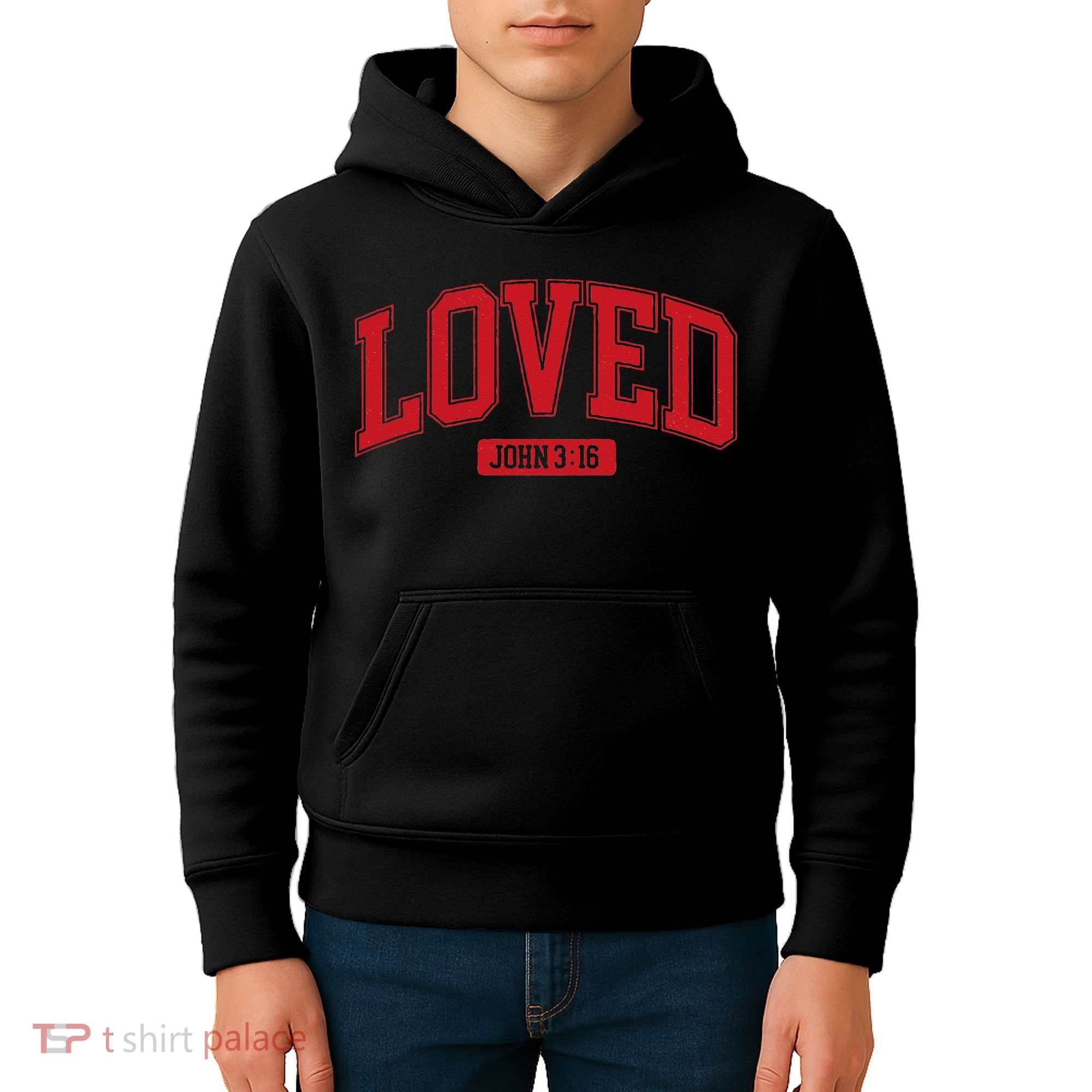 Loved John 3 16 Kids Hoodie
