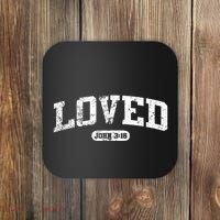 Loved John 316 Jesus Christian Faith Coaster thumb 0