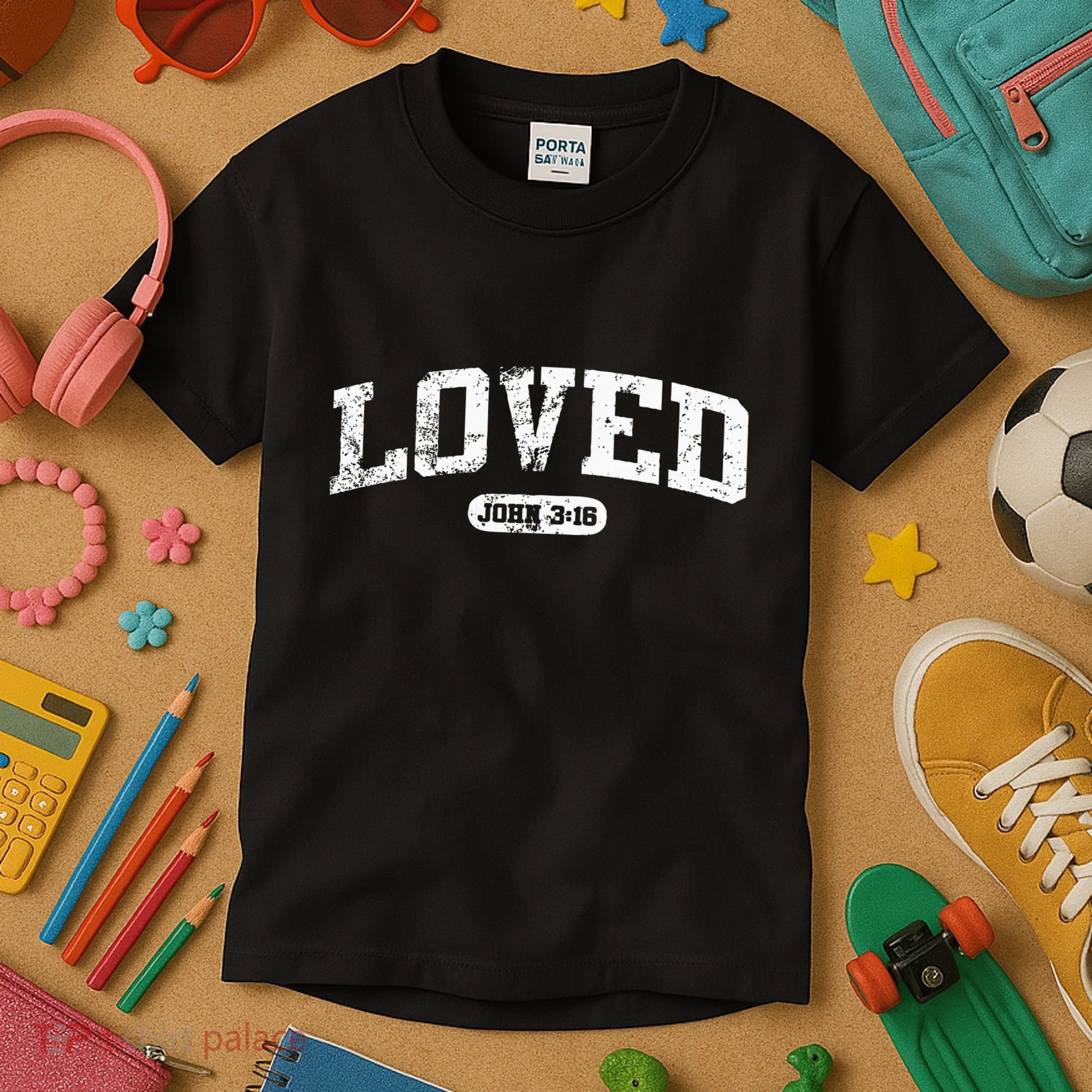 Loved John 316 Jesus Christian Faith Kids T-Shirt