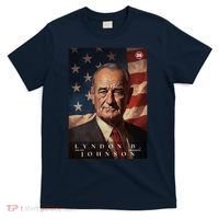 Lyndon Johnson 36th President Of The United States Portrait T-Shirt thumb 0