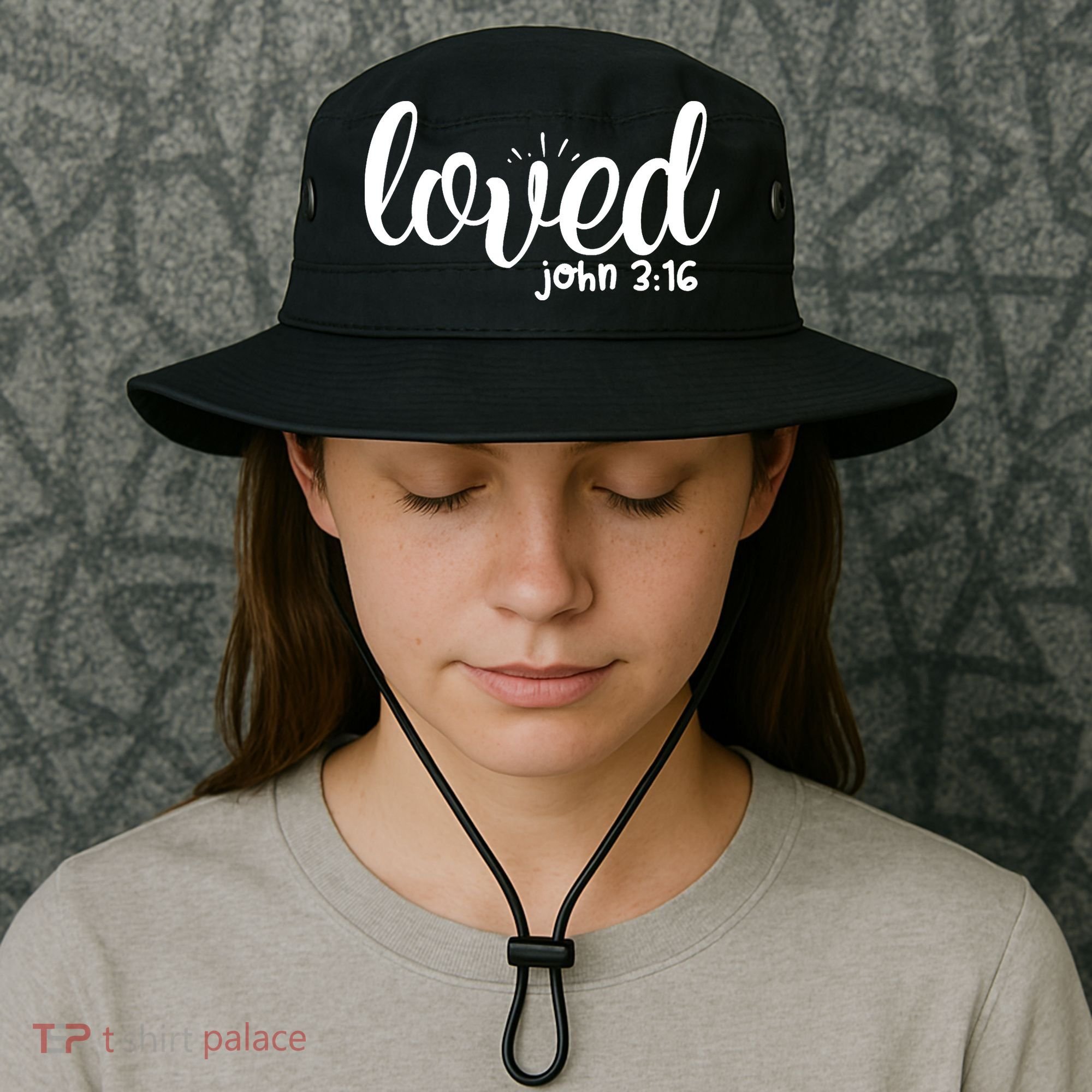 Loved John 3:16 Quote Bucket Hat