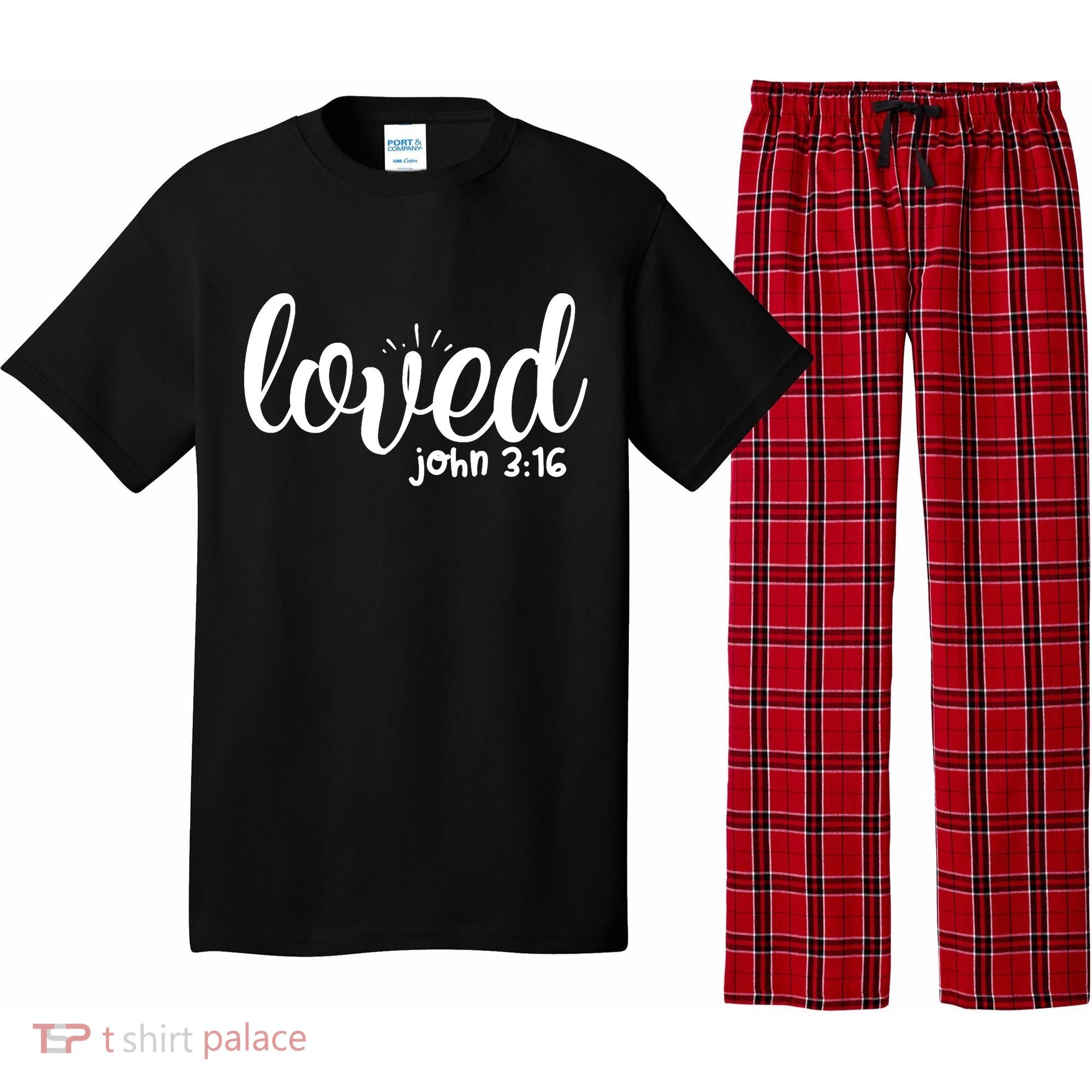 Loved John 3:16 Quote Pajama Set