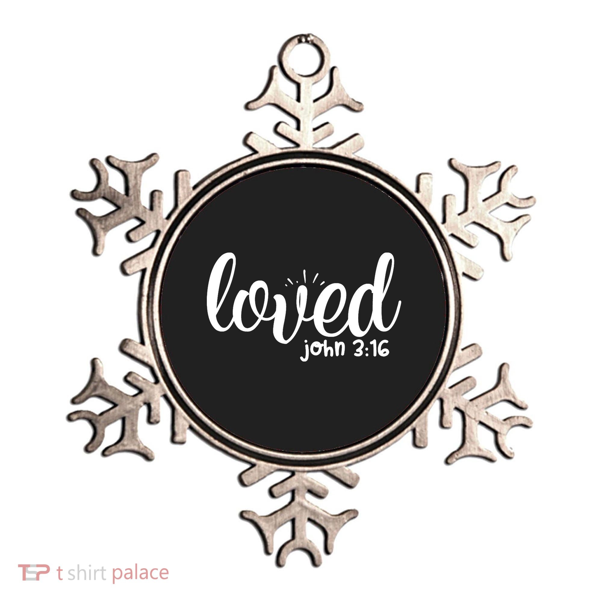Loved John 3:16 Quote Ornament